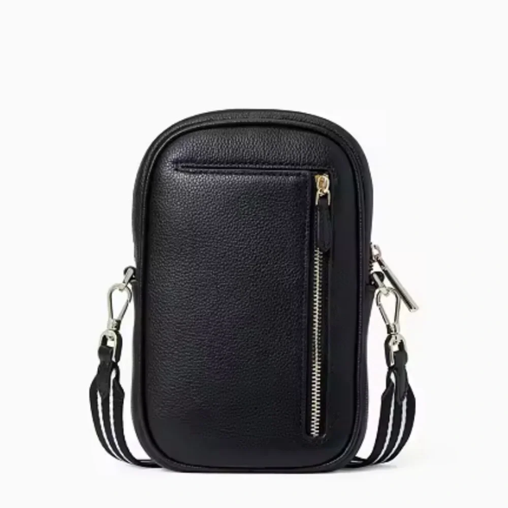 NWT KATE SPADE N/S ROSIE PHONE CROSSBODY SOLID BLACK GOLD HARDWARE NORTH SOUTH - Picture 6 of 6